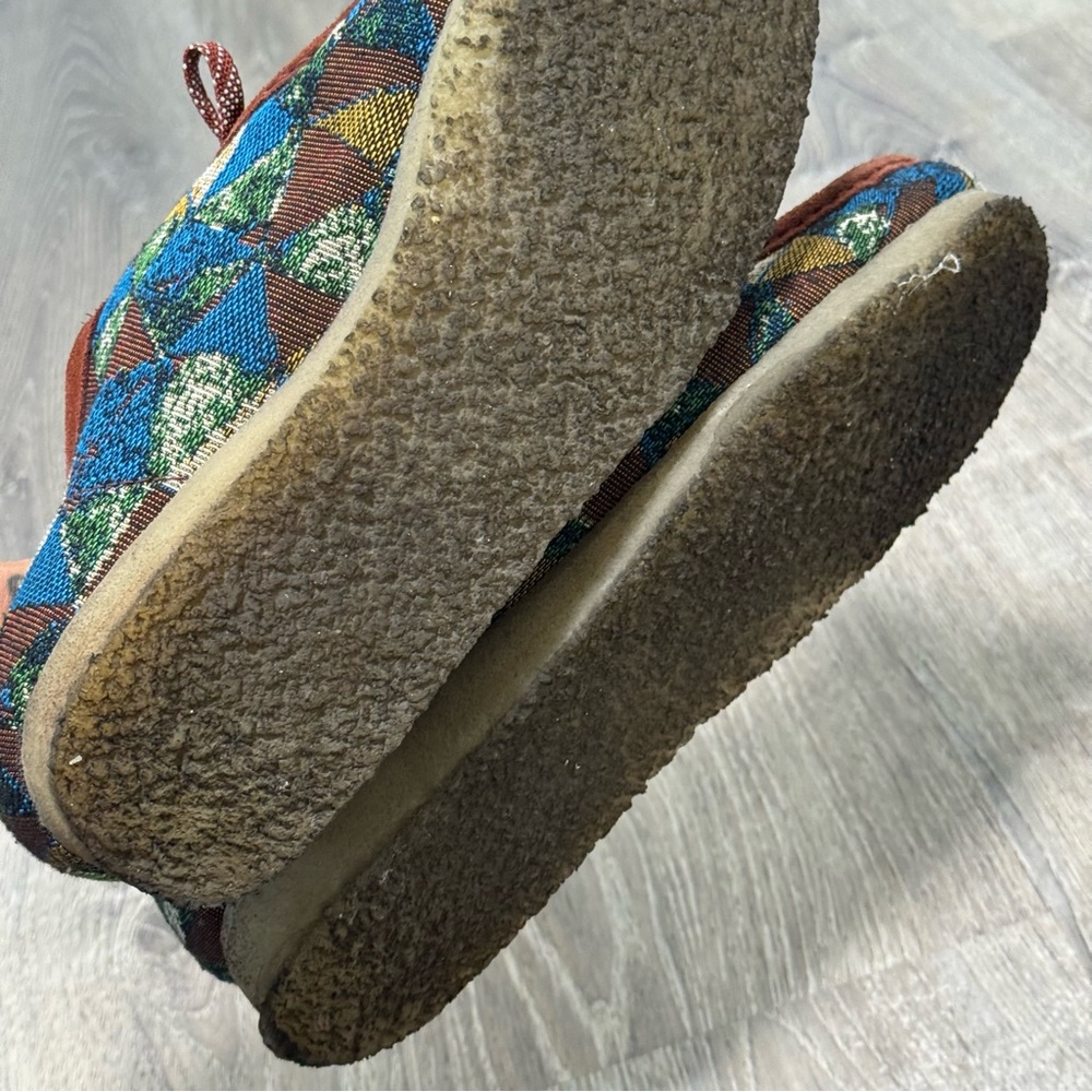 Clarks original Patchwork Wallabees 11.5 brown bl… - image 9